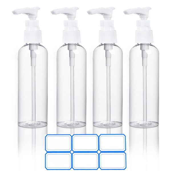 DTDNZKN 4 Pack 3.4 Oz (100ml) TSA Approved Travel Pump