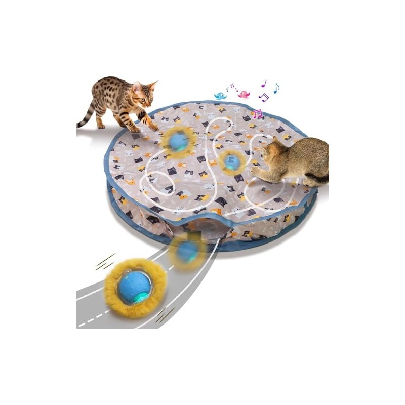 ProChosen Cat Toys Ball for Indoor Adult Cats, Interactive Automatic