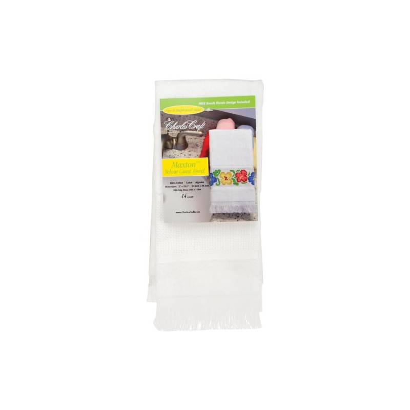 Charles Craft Maxton Velour Guest Towel 1 Pack (30.5cm X