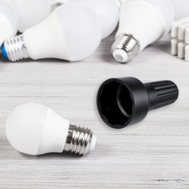 2PCS Lamp Shade Socket Ring Removal Tool E26 Socket Ring Removal Tool Lamp Rings Replacement Sockets Tools Medium Base Threaded Sockets Light Removals Tools Black Plastic Lamps Shade Wrench