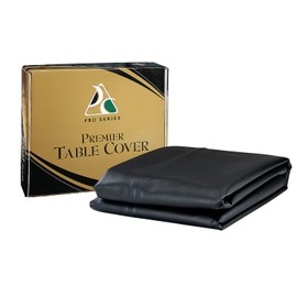 Pro Series TC8BK Premier Leatherette Pool Table Cover, Black, 8-Feet