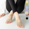 Strap Two-Line Half-Toe Yoga Socks ELY1071 Sky Blue