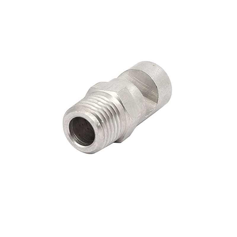 uxcell 1/4BSP 304 Stainless Steel Wide Angle Flood Jet Flat