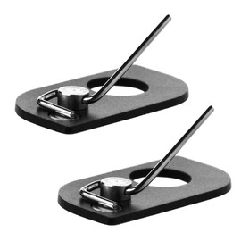 ANCLLO 2 Pieces Stainless Steel Magnetic Arrow Rest Archery LH Recurve Bow Arrow Rest for Target Hunting Professional Outdoor Sports Gear Accessory(Black)