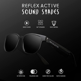 Reflex Active Sound Shade Wireless Smart Glasses With Built In Speakers and Mic