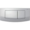 Tece Teceambia Switch Actuator Plate with Dual Flush Matt Chrome,