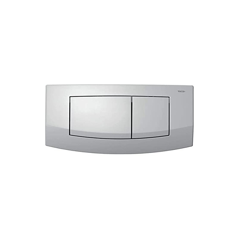 Tece Teceambia Switch Actuator Plate with Dual Flush Matt Chrome,