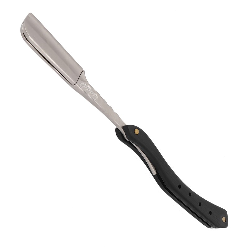 Men's Straight Edge Razor Zinc Alloy Wooden Handle Razor for