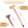 Back Scratcher Extendable, 17'' Shiny Champagne Foldable Back Scratcher with