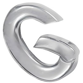 uGems Sterling Silver Oval Spring Gate Connector Clasp 925 Necklace Pendant Clasp for Charms, 9.5mm x 6mm Lengthener with Push Gate Lever, Durable Jewelry Attachment for Necklaces & Bracelets