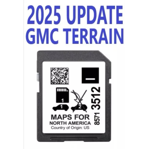 GMC TERRAIN 2019-2024 LATEST 2025 MAP UPDATE GPS Navigation SD