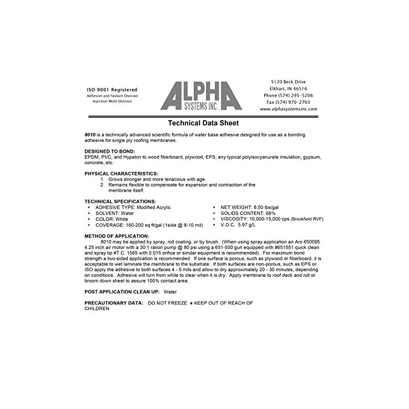 Dicor Alpha 8010 Universal RV Roof Adhesive | Camper &
