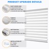 JIANGPIN TEXTILE Zebra Roller Shades, Dual Layer Roll Up Blind