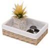 Sopsele Small Storage Baskets for Bathroom，Small Woven Basket With liner，Beige