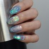 Scallop Blue Uru Handmade Nail Tips - Petit Square /