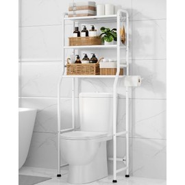 Kitsure Estante Organizador Baño 3 Niveles con Portarrollos y Ganchos                                                                                 