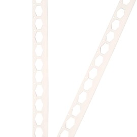 ProfileXXL PVC End Profile, End Strip, Edge Protection, 2.5 m, White, 25 x 6 mm Plaster Rails Made of Hard PVC, for Indoor and Outdoor Plaster