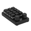 Mini Gaming Keypad 12 Keys 2 Knobs Blue Switch Black