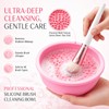 Makeup Brush Cleaner Solution + Brush Cleaning Bowl, 2 Piece