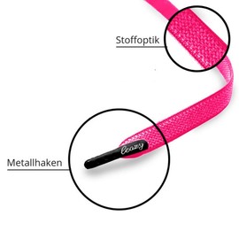 Leazy Kids Elastic Shoe Laces – The Flat, Elastic Shoe Strap to Hook On – Offers a Perfect Fit and Stable Hold – Especially for Kids Shoes - -