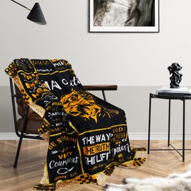 solid can Christian Gifts for Men Throw Blankets 60"x50" Man of Faith Blanket Baptism Gifts Inspirational Religious Faith Bible Verse Gift