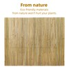 Natural Bamboo Slat Screening,6.5FT x 13FT Bamboo Fence Panel for