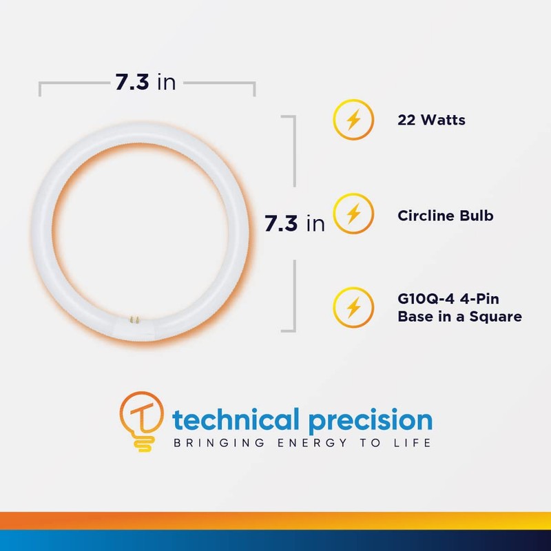 Technical Precision T5 22W Circular Bulb Replacement for Zadro 7-in