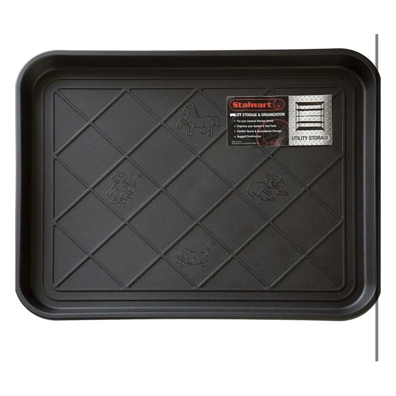 Stalwart Boot Tray Muddy Shoes Plastic Tray Drip Catch Keep