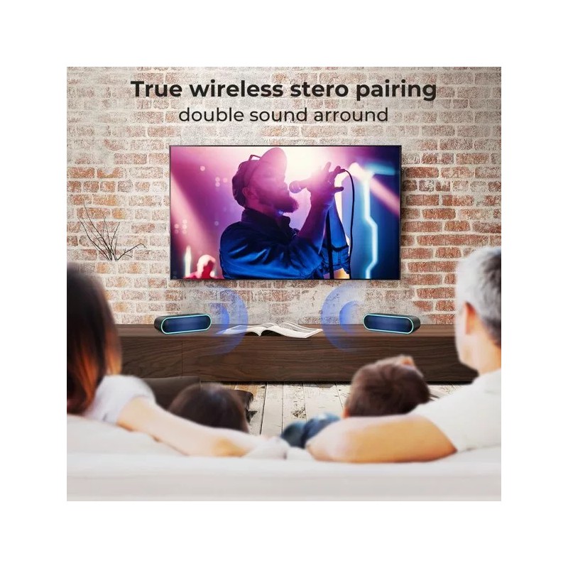 Speakers ELEHOT Portable Bluetooth Speakers True Wireless Stereo and Multi-Color