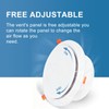 KISPISS ABS Adjustable Soffit Vent Cover with Fly Screen -