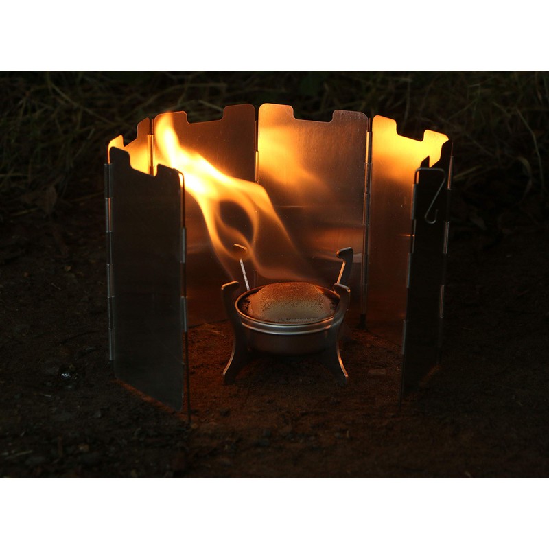 Polymath Products Phantom - Ultralight Stove and Windshield Set. Spill-proof