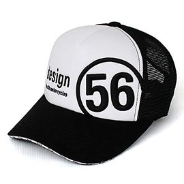 56design Circle Mesh Cap Cap (Black x White)