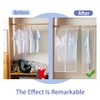 2 Pack Hanging Garment Bags for Closet Storage, 35" Garment
