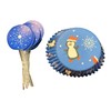 Clear Above Set of 288 Christmas Holiday Themed Cupcake Kits