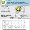 PROSILVER Silver Ring Peridot Ring Celtic Rings for Women Knuckle