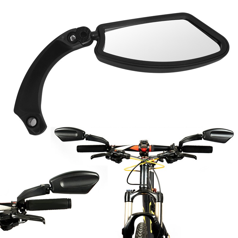 Bike Rearview Mirror Left Wide Range Foldable Handlebar Bike Mirror