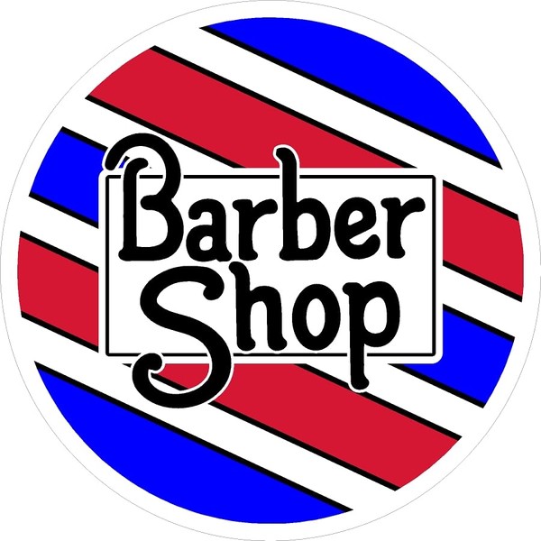 24" BARBER SHOP VINYL DECAL FOR SALON SHOP WINDOW WALL