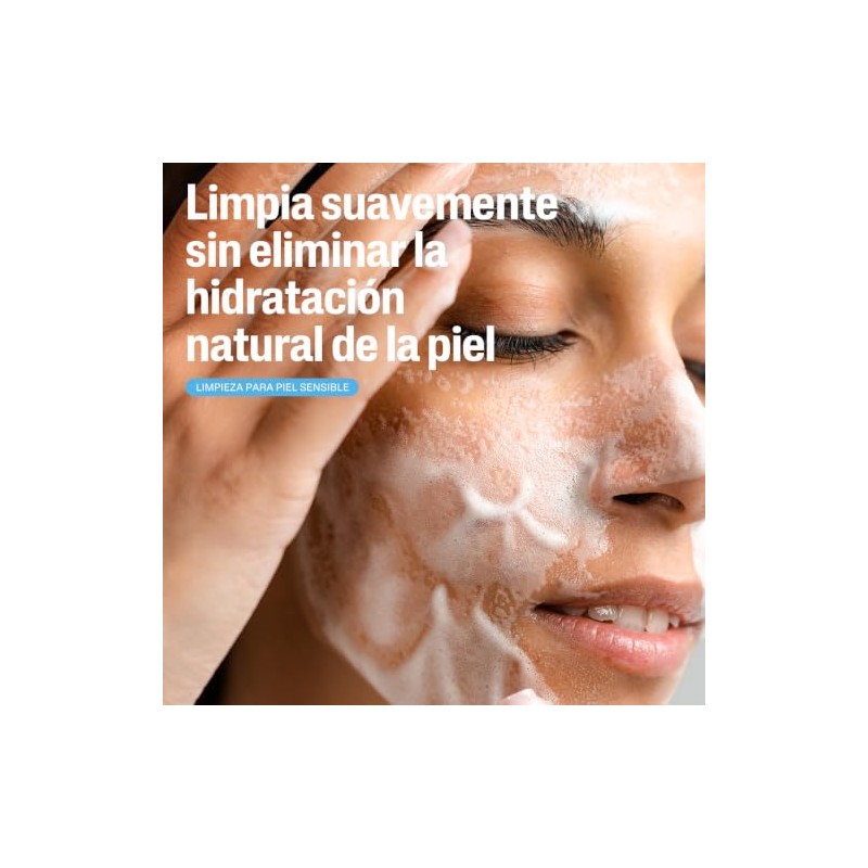 Cetaphil Espuma de Limpieza Facial Suave Glicerina Piel Sensible 236