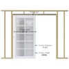 EaseLife 7FT/84in Sliding Pocket Door Hardware Kit,Aluminum Box Rail Kit,Commercial