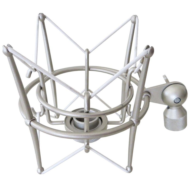 keepdrum MS138 Microphone Arm White + MS089 Microphone Spider for