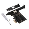 PCIe Network Card 10/100/1000/2500Mbps Gold Plated Pin Aluminium Alloy Gigabit
