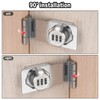 QUARKZMAN Password Hasp Lock Cabinet Door Combination Lock 90° Barn
