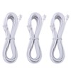 LanSenSu Telephone landline Extension Cord Cable Cord with Standard RJ-11