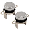 2 PCS KSD-140LC Thermostat Thermal Fuse Fits for Microwave Ovens,