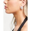 True Decadence cluster earrings with silver gemstones