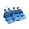 Konmay Bulk 20pcs Tri-Layered Tassels with Hanging Loop for Jewelry