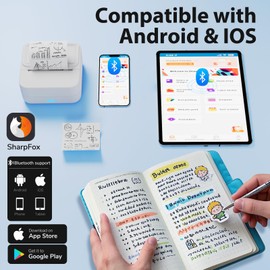 Aixiqee Protable Sticker Printer with 1 Roll Thermal Paper， Efficiently and Quickly