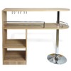 Homegear Kitchen Cocktail Bar Table - Oak