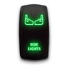 SIDE LIGHTS (C) - Green - STARK 5-PIN Laser Etched