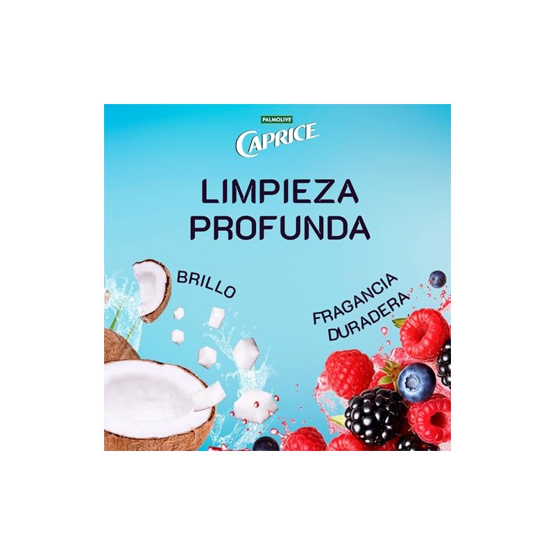 Shampoo Caprice Naturals Frutos Rojos y Agua de Coco Red